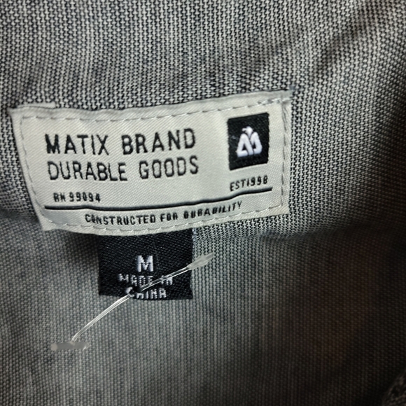 Matix brand durable goods by Brandon biebel gray shirt size M - Picture 9 of 9